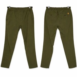 Tentree Destination Pants Olive Green Men Size S Travel Hiking Performance